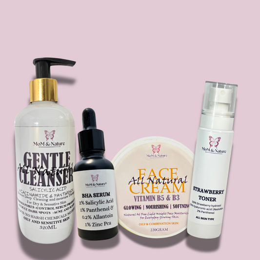 Acne Skincare complete Set - Oily Skin.